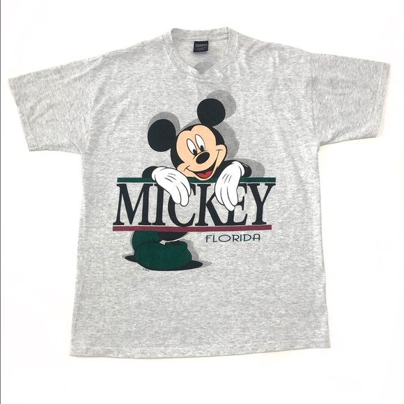 Vintage Mickey Mouse Florida Graphic Walt Disney L - Picture 1 of 3